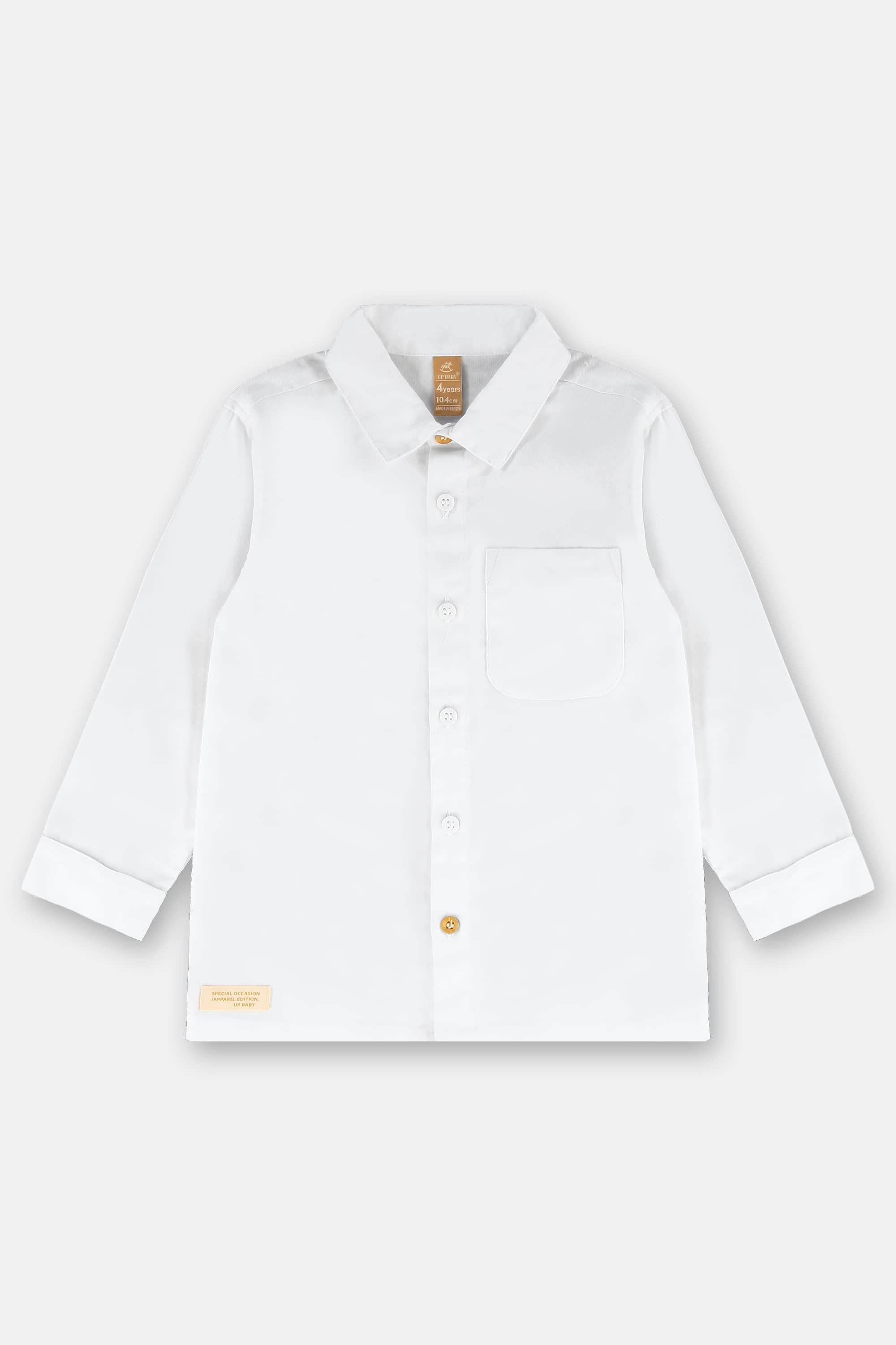 Conjunto Infantil com Camisa e Calça em Sarja (Branco) Up Baby - Imagem 52